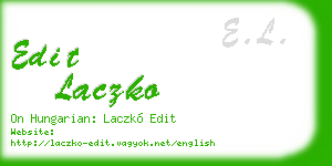 edit laczko business card